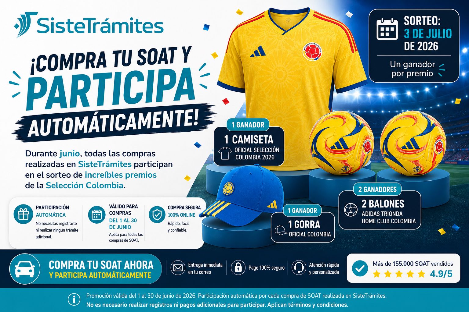 Campaña Mundial 2026 - Compra tu SOAT y gana